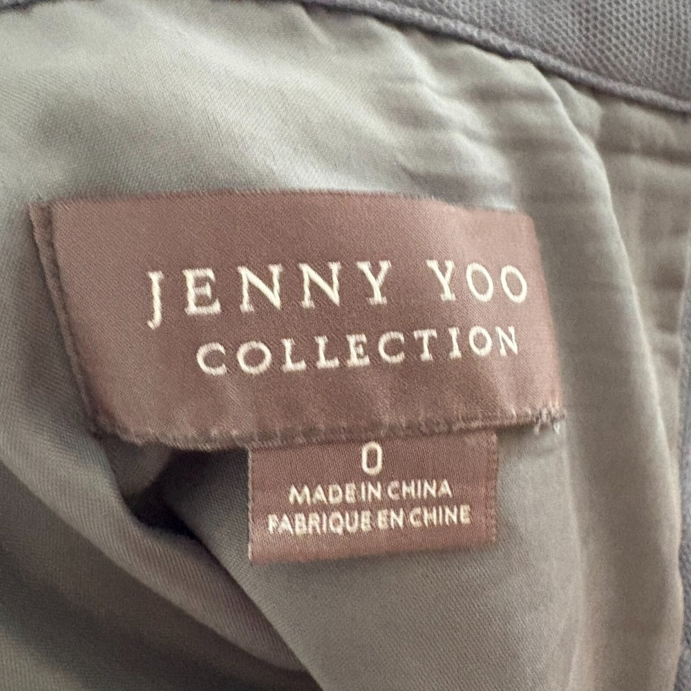 Jenny Yoo Gray Tulle Midi Skirt Size 0 - Picture 5 of 7